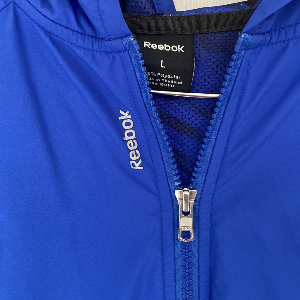 Reebok Jacket - Blue/Black - Large (fit Small or Medium) - Picture 2 of 3
